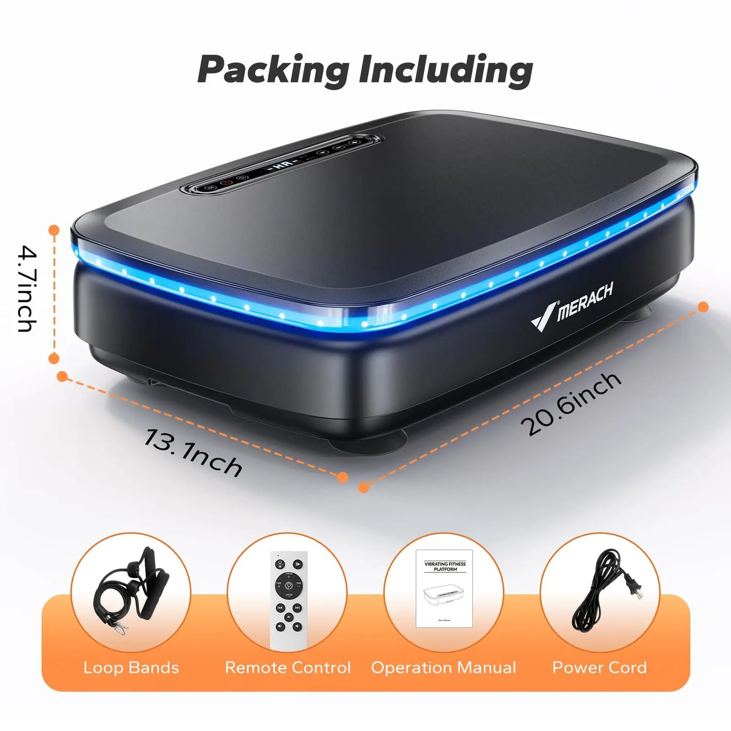 MERACH Vibration Plate Exercise Machine For Whole Body Workout