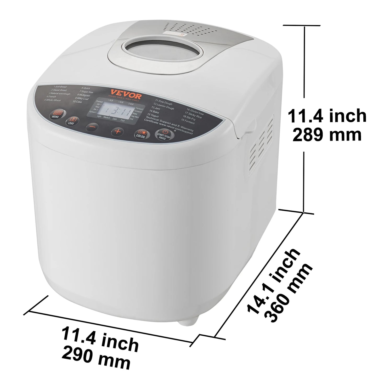 SucceBuy Bread Maker 15 In 1 Automatic With Gluten Free Setting