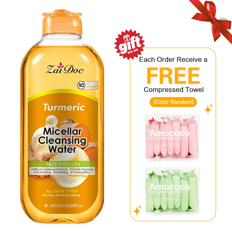 Zaidoc Turmeric and Cherry Blossom Micellar Cleansing Water Makeup Remover