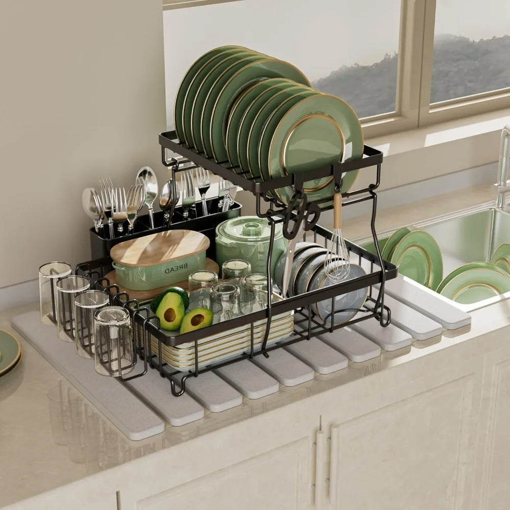 Foldable Stone Bath Mat Quick Dry Non Slip Diatomaceous