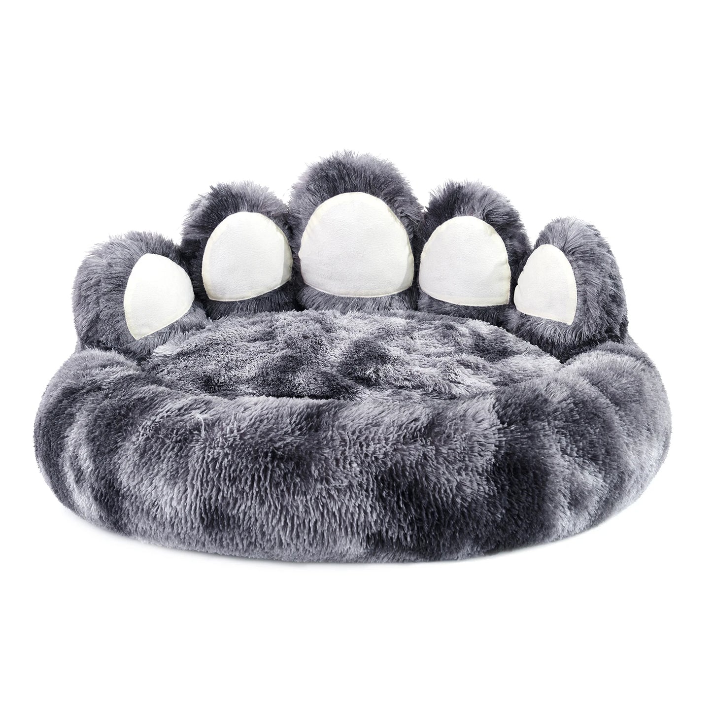 PETARTCN Cozy Paw Shape Dog Bed for Pets Warm Cushion