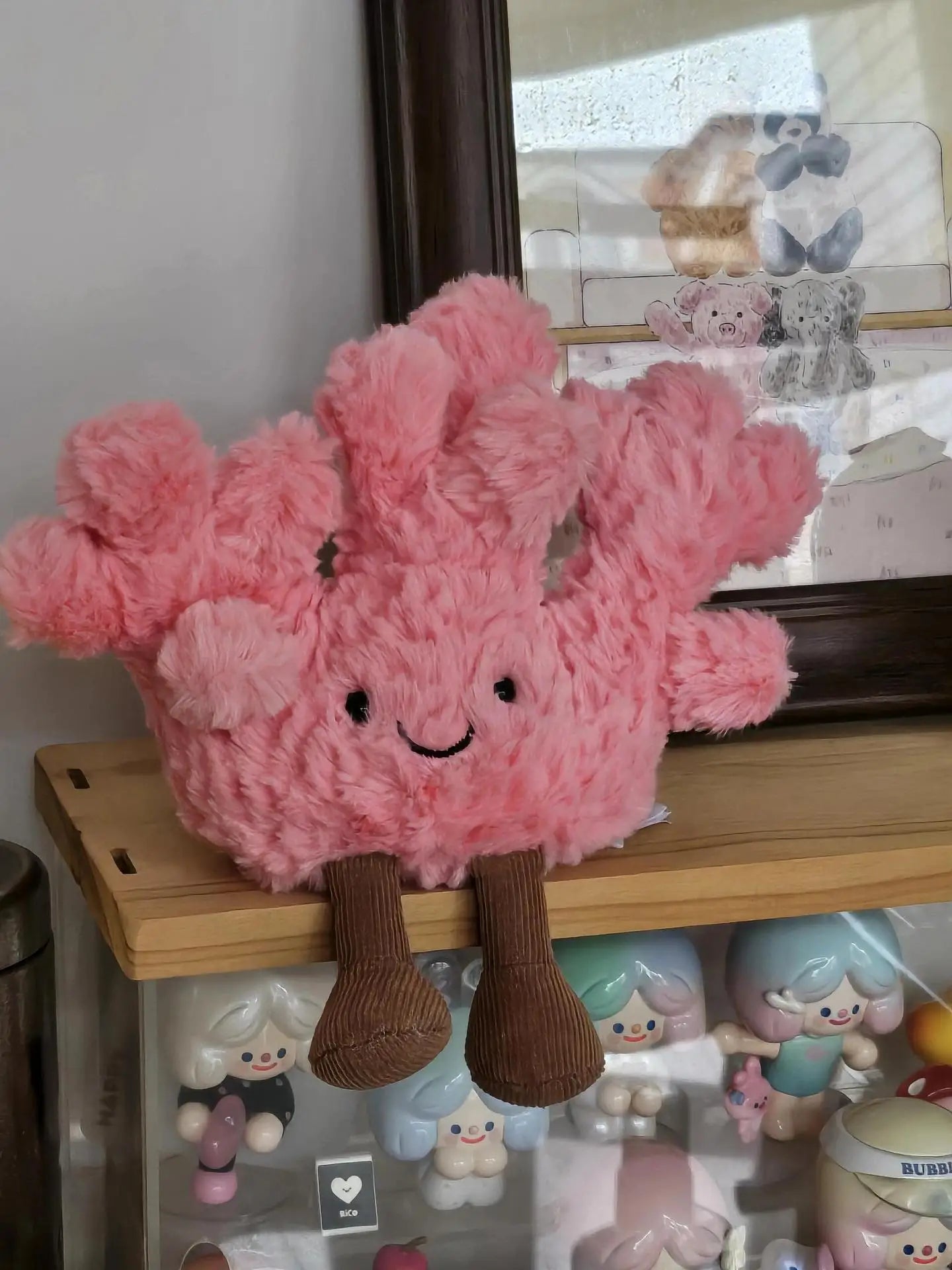 Summer Series Plush Surfboard Doll With Coral Goggles For Cats