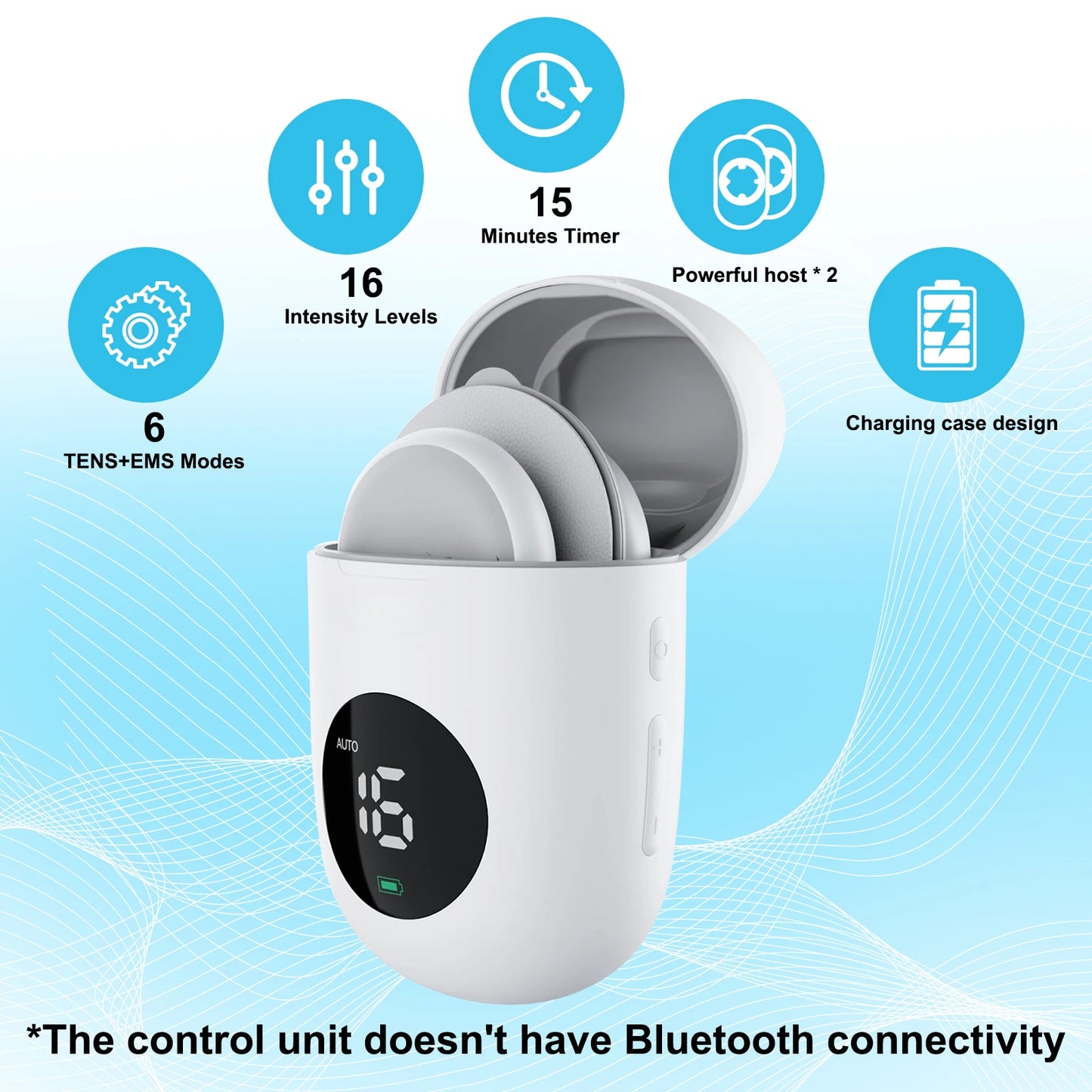 MASGRE Wireless TENS EMS Unit With Pads for Electric Muscle Stimulation