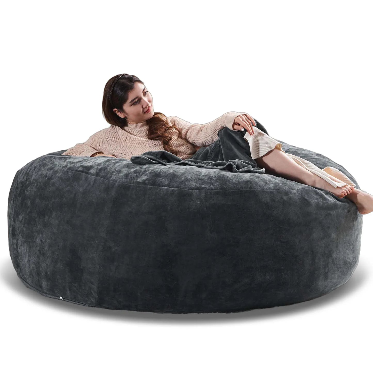 Bean Bag Chair with Filling Included Big Bean Bags Couch for Adults, Giant Beanbag Lazy Sofa for Living Room Bedroom and Dorm