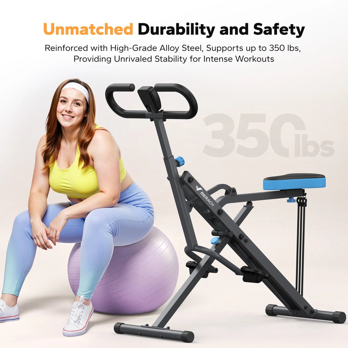 MERACH R07 Squat Machine 2 In 1 Squat Rowing Equipment