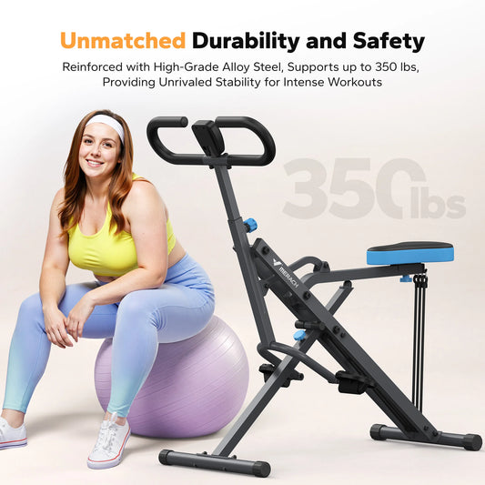 MERACH R07 Squat Machine 2 In 1 Squat Rowing Equipment
