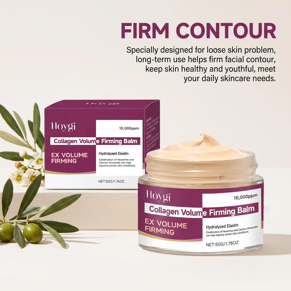 Hoygi Calcium Collagen Firming Face Cream for Deep Hydration