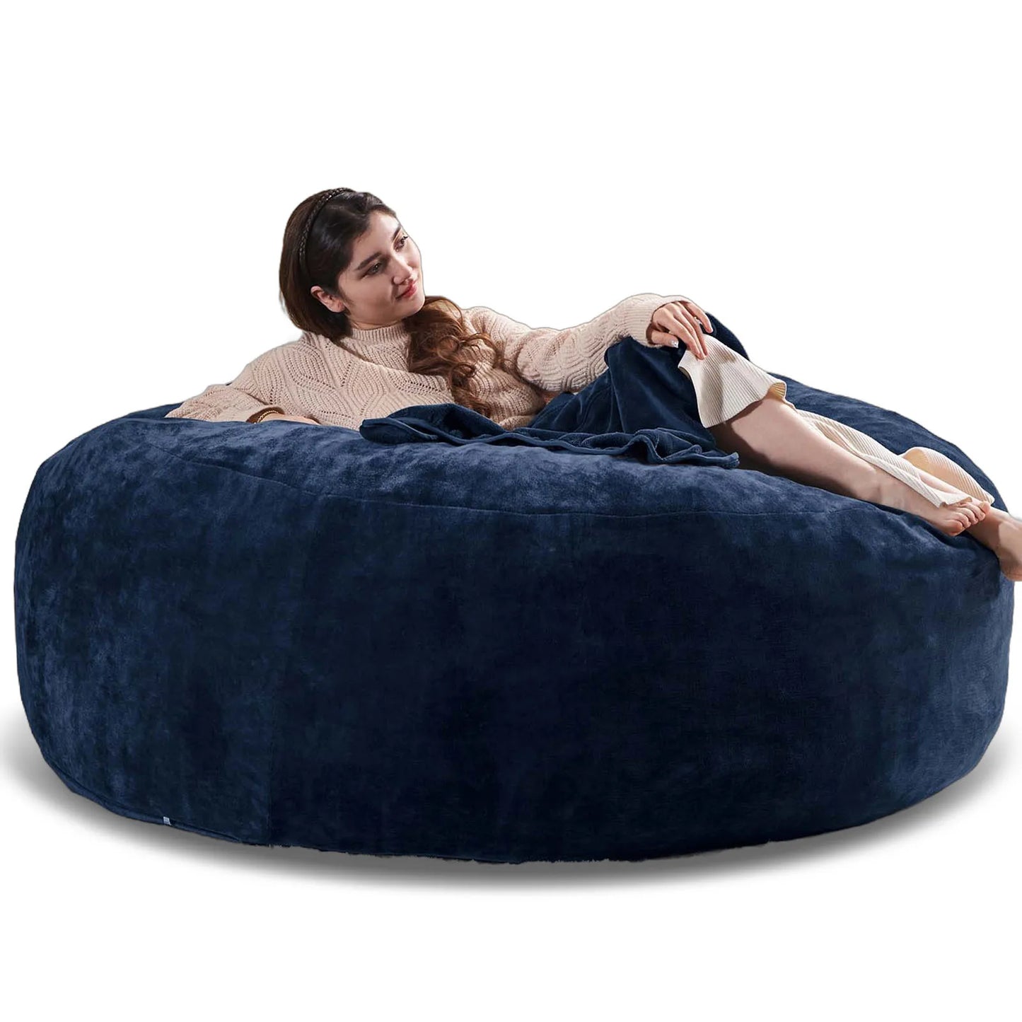 Bean Bag Chair with Filling Included Big Bean Bags Couch for Adults, Giant Beanbag Lazy Sofa for Living Room Bedroom and Dorm