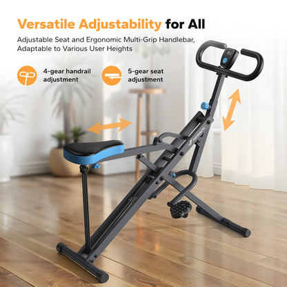 MERACH R07 Squat Machine 2 In 1 Squat Rowing Equipment
