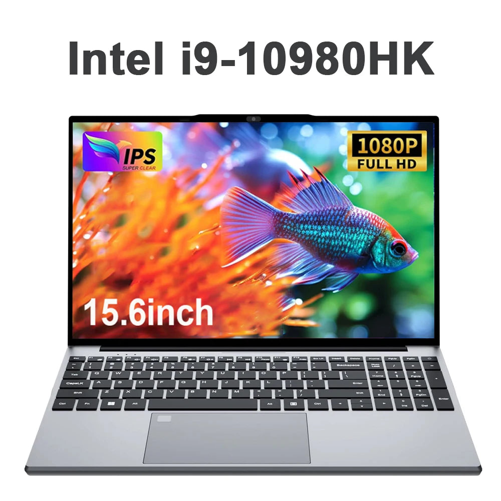 2026 Xiaman 15.6" Laptop Intel Core i9 10980HK Gamer Computer 16GB RAM 1TB SSD M.2 Windows 11 Backlit Keyboard 4K HD Notebook PC