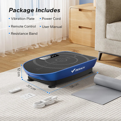 MERACH Vibration Plate Exercise Machine Whole Body Workout Power Vibrate Fitness Platform Vibration Plate Weight Loss & Shaping