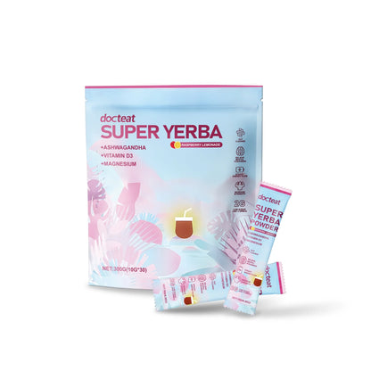 Docteat 300g Yerba Mate Powder Support Energy Relieve Stress Refreshing Flavor Vitamin Supplement Instant Yerba Mate Powder