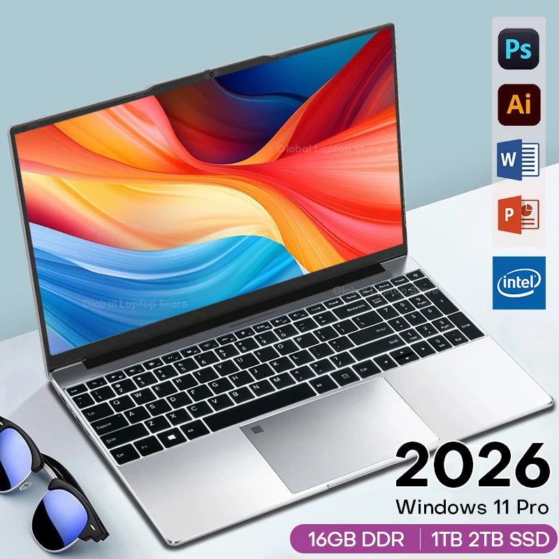 2026 Xiaman 15.6" Laptop Intel Core i9 10980HK Gamer Computer 16GB RAM 1TB SSD M.2 Windows 11 Backlit Keyboard 4K HD Notebook PC