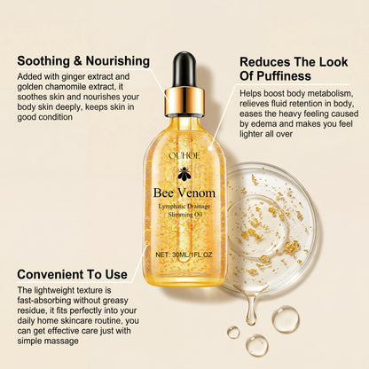 OUHOE Bee Venom Slimming Oil For Lymphatic Drainage And Firming