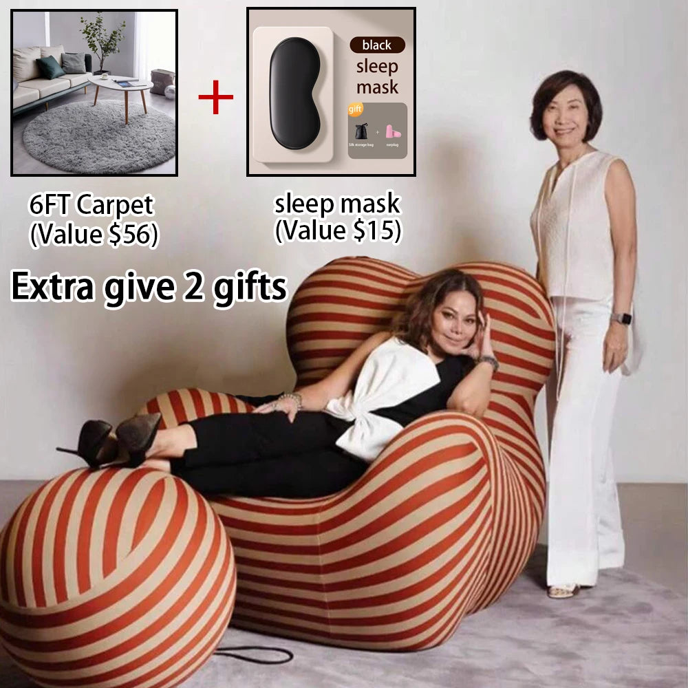 Living Room lazy sofa Lounge Single Chaise Balcony Bean Bag Recliner Lounges Balcony  Recliner Armchair Comfortable Chair