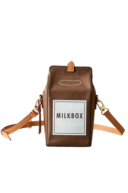 Denim Milk Box Shoulder Bag for Women Crossbody Purse