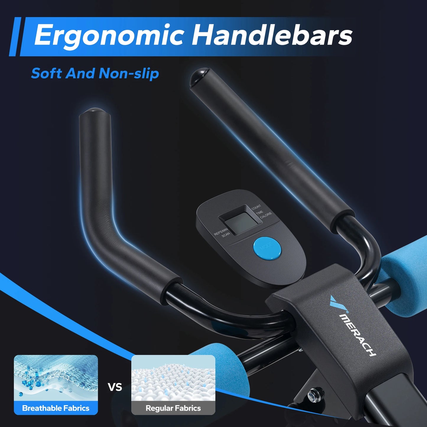 MERACH Ab Machine Adjustable Trainer Workout Foldable Knee Protection Abdominal Exercise Machine Core Ab Exercise System Trainer