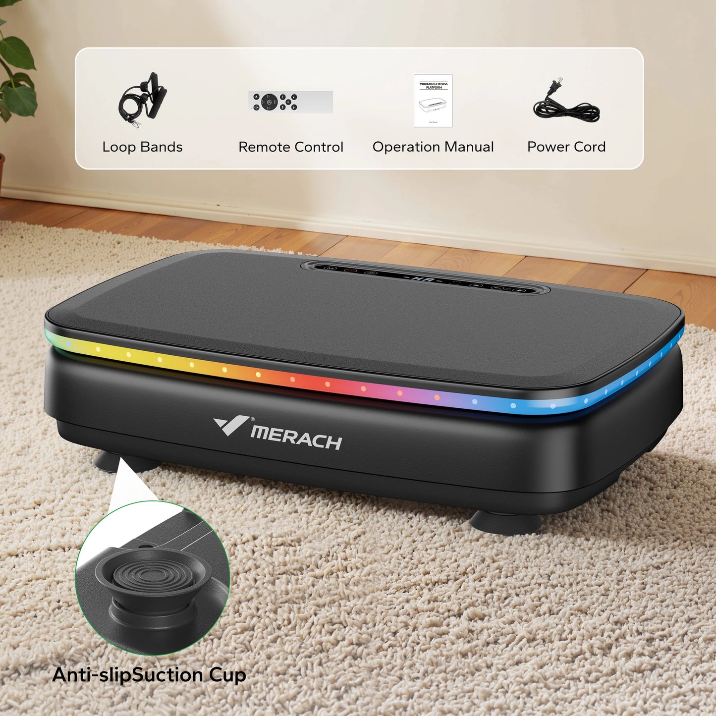 MERACH Vibration Plate Exercise Machine For Whole Body Workout