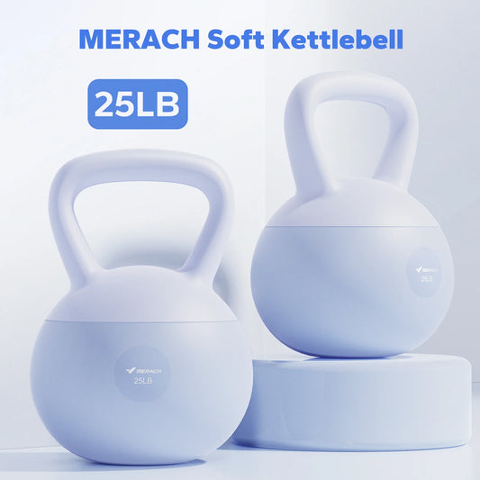 MERACH Soft Sand Filled Kettlebell With Quiet Shock Absorbing Design