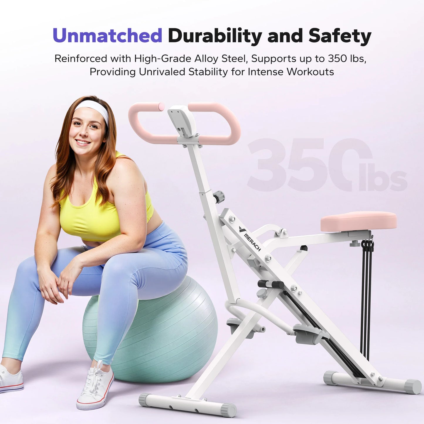 MERACH R07 Squat Machine 2 In 1 Squat Rowing Equipment