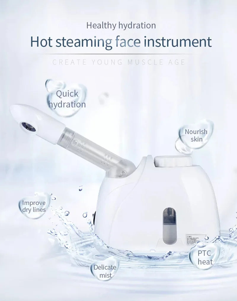 VamsLuna Ozone Facial Steamer Warm Mist Humidifier For Face