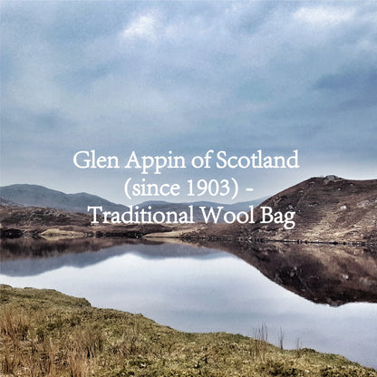 Glen Appin Harris Tweed Wool Tote Bag With Crossbody Strap