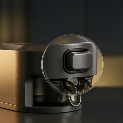 One Button Rice Dispenser with Measuring Cup for Pantry Storage