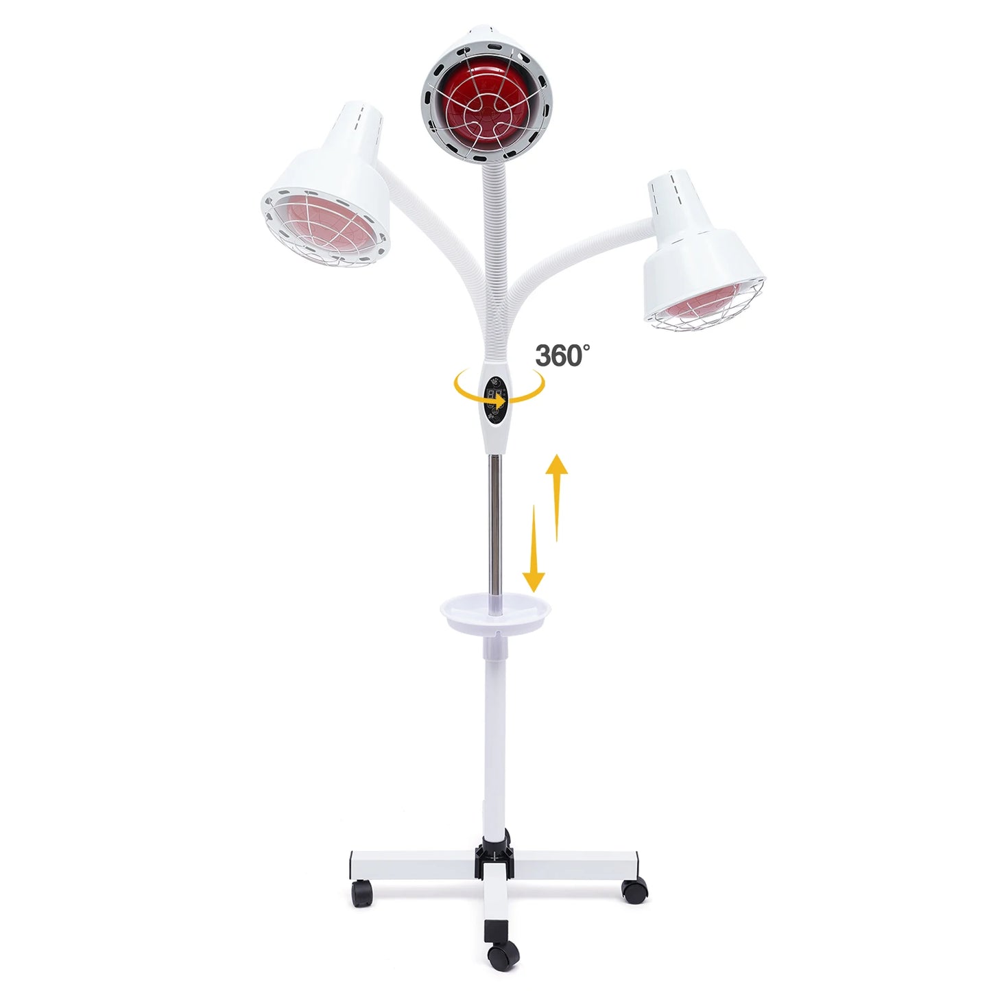 Bymaocar 275W Infrared Heat Lamp With Flexible Arm Remote Control