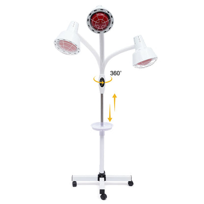 Bymaocar 275W Infrared Heat Lamp With Flexible Arm Remote Control