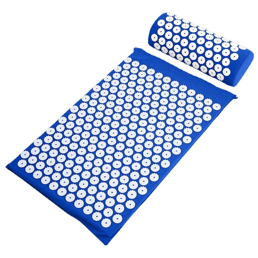 Acupressure Massage Mat Set for Yoga and Back Pain Relief