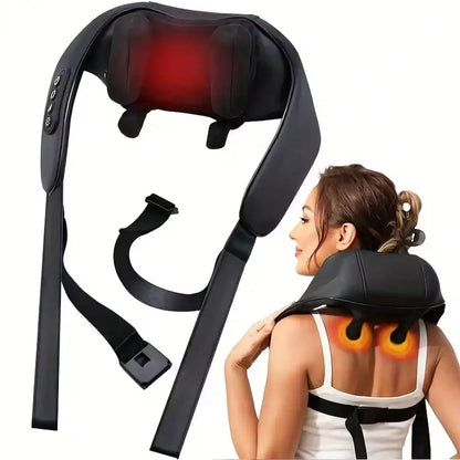 Ergonomic Neck Massager With Reversible Soft Fabric Cover