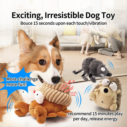 Ipawspace Interactive Plush Dog Toy Dancing Ball Chew Toy