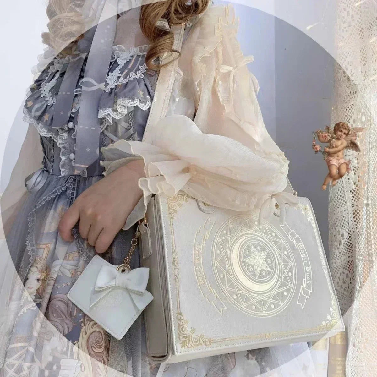 Y2K Gothic Square Black Shoulder Bag Harajuku Vintage Aesthetic Purses Luxury Designer Handbags Messenger Tote Bags Women