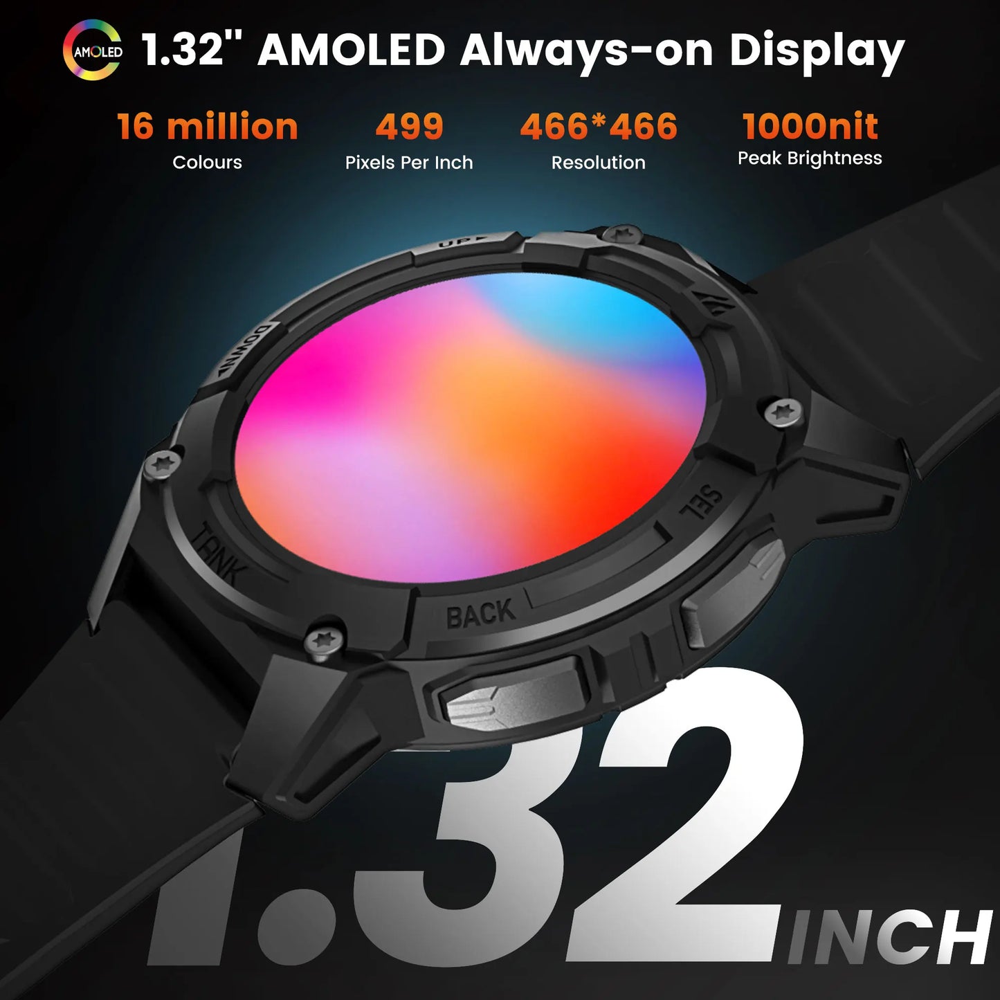 KOSPET Tank S2 GPS Smartwatch For Women Altimeter Barometer