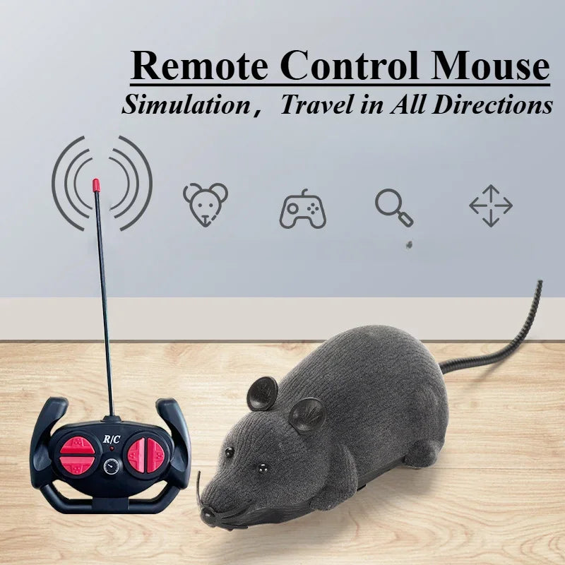 Remote Control Robot Mouse Cat Toy For Interactive Play