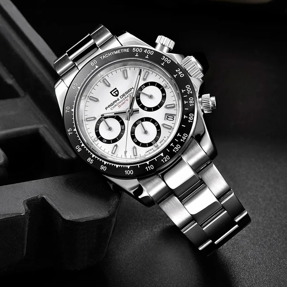 PAGANI DESIGN PD1644 Luxury Mens Quartz Chronograph Sport Watch