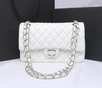 Top Designer Handbag Shoulder Chain Bag Clutch Fap Totes Bags Waet Check Veour Thread C Purse Doube Letters Soid Hasp Waist Square