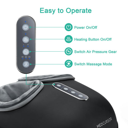 Medcursor Shiatsu Foot Massager With Heat For Pain Relief