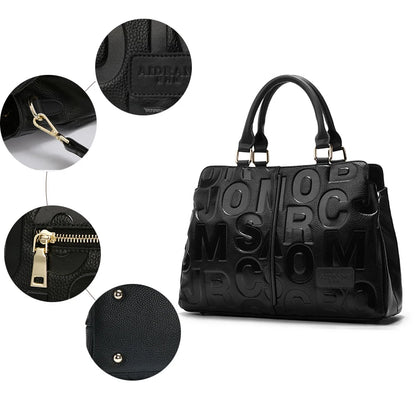 EP.MINGYUANCN Women's Genuine Leather Crossbody Bag