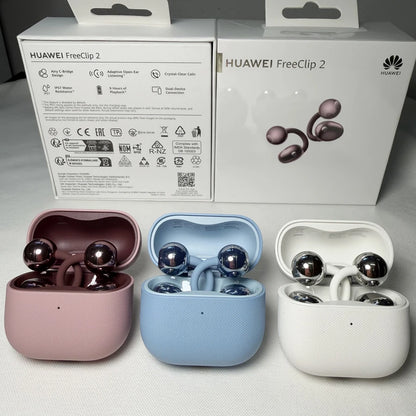 HUAWEI Freeclip 2, Bluetooth Wireless Headphones, Airy C-bridge Design Earbuds,Adaptive Open-ear Listening,Android & iOS,