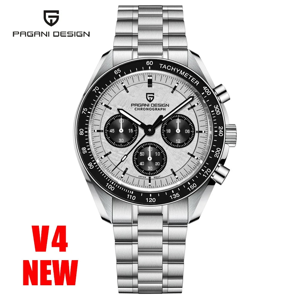 PAGANI DESIGN AK Project Mars Men's Watches Top Luxury Quartz Watch For Men AR Sapphire Speed Sport Chronograph Automatic Date