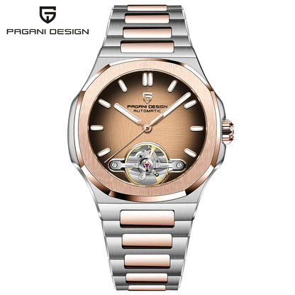 PAGANI DESIGN Skeleton Tourbillon Automatic Mens Watch