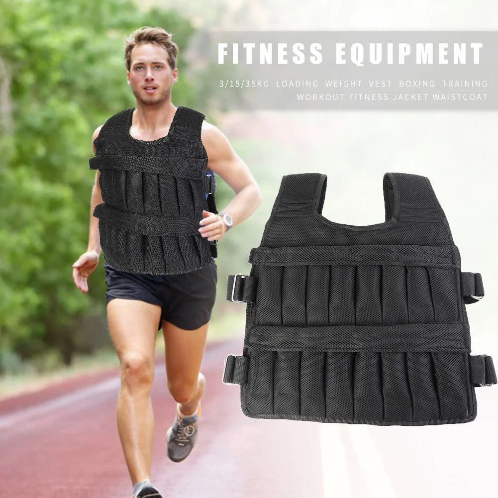 VKTECH Adjustable Weighted Vest for Running and Training
