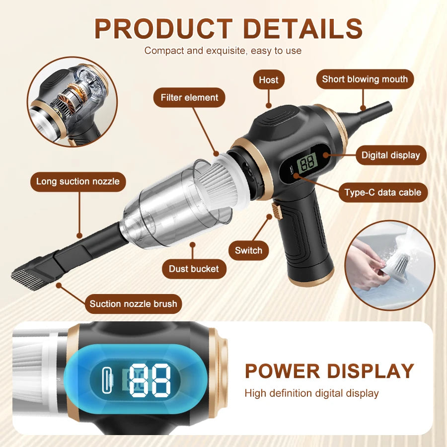 Belibuy Cordless Handheld Vacuum Cleaner for Car Home Pet Hair