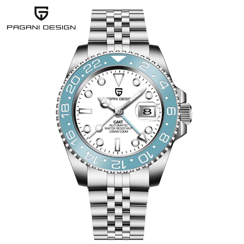 PAGANI DESIGN PD1662 Ceramic Bezel Sapphire Glass Automatic GMT Watch