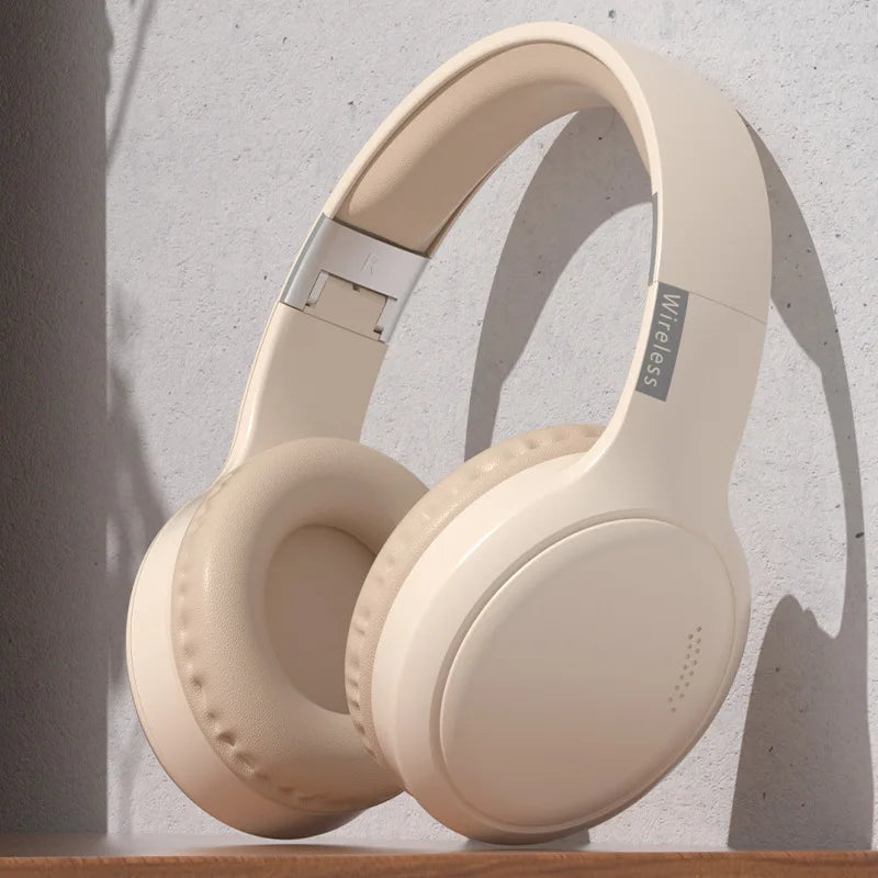 Wireless Bluetooth Headphones Over Ear HIFI Stereo Headsets Noise Reduction Sports Gaming Earphones Music Player with Mic Gifts