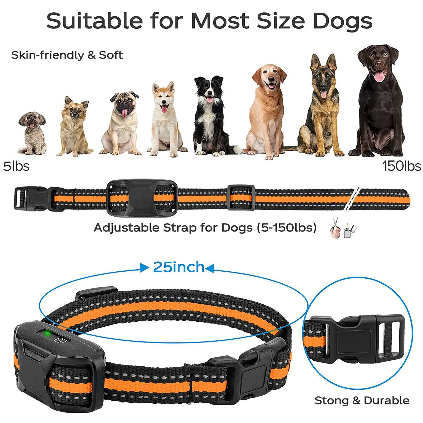 WXRPET Electric Dog Training Collar Remote Control Waterproof