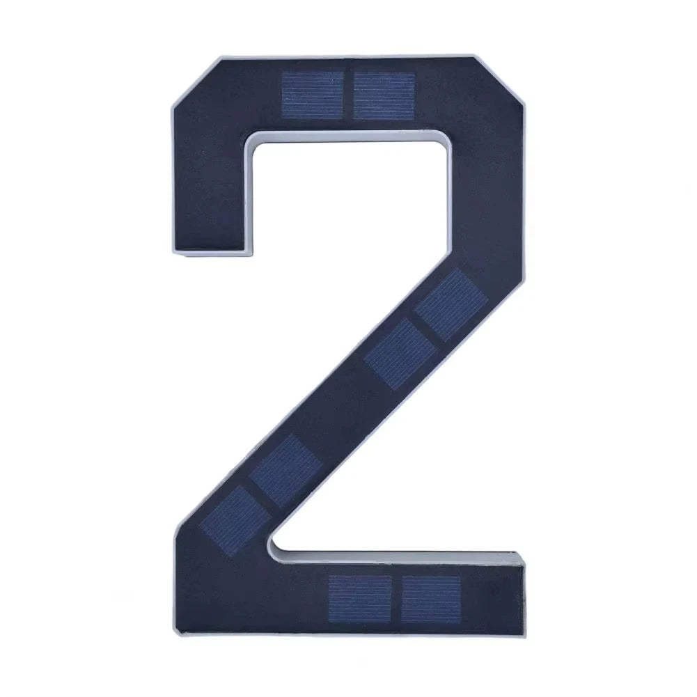 Solar House Number Lights House Sign Light Sensor Modern Led Address Sign Solar House Number Sign Led Address Number for Outdoor