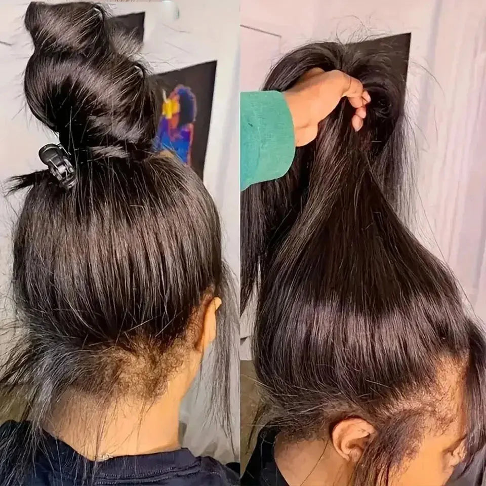 Hair Code InvisiStrap GluelessFullLace Wig ExtralongSilkySmooth VirginRemyHD Straight