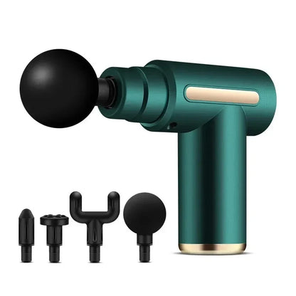 OREADEX Mini Fascia Massage Gun Electric Massager With 4 Replaceable Heads For Body Relaxation